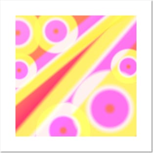 pink yellow texture gradient Posters and Art